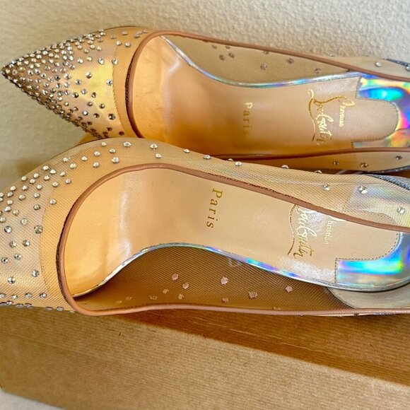 Christian Louboutin Mini Glitter Follies Strass Pump - Picture 6 of 9